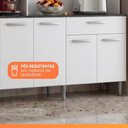 Ver imagem 4 de Armário de Cozinha Completa 12 Portas 1 Gaveta Bia MDP 180cm Branco Poliman Móveis