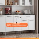 Ver imagem 5 de Armário de Cozinha Completa 12 Portas 1 Gaveta Bia MDP 180cm Branco Poliman Móveis