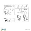 Ver mais imagens de Kit 2 Cadeiras Office Giratória Sydney Fixa em Tela Especial Preta ou Cinza Braços Fixos - Fratini