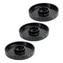 Ver imagem 1 de Kit 3 Prato Molheira Servir Porção Carnes Pedra Sabão P 22cm