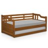 Sofá Cama em Madeira Macica Castanho Atraente Moveis - 2