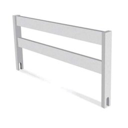 Grade de Proteção para Cama em Madeira Macica Branca Atraente Moveis - 1