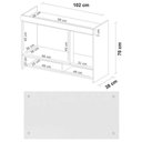 Ver imagem 3 de Jogo de Quarto Solteiro Modulado Modena CP13 Branco - Demóbile
