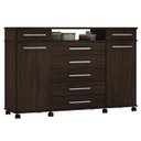 Ver imagem 6 de Cômoda London 7 Gavetas 2 Portas Café Touch - Demóbile