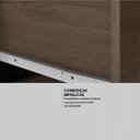 Ver imagem 2 de Cômoda London 7 Gavetas 2 Portas Café Touch - Demóbile