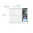 Ver imagem 2 de Ambiente Guarda-roupa Lívia e Cômoda Lívia - 100% Mdf