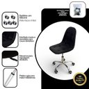 Ver imagem 4 de Kit 6 Cadeira para Escritório Estofada com Base Giratória Botonê Preto