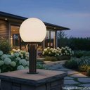 Ver imagem 4 de Kit 4 Globos para Poste de Jardim Leitoso 15x30cm Iluminação Externa Pvc Global Dital