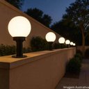 Ver imagem 2 de Kit 4 Globos para Poste de Jardim Leitoso 15x30cm Iluminação Externa Pvc Global Dital