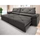 Ver imagem 2 de Sofá com Carregador Usb e Molas no Assento Retrátil Reclinável Nice 2,50m Velosuede - Netsofas