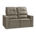 Ver imagem 1 de Sofá 2 Lugares Retrátil e Reclinável Chicago 1,50m C/molas - Veludo