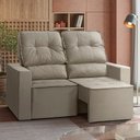 Ver imagem 2 de Sofá 2 Lugares Retrátil e Reclinável Chicago 1,50m C/molas - Veludo