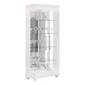Cristaleira 2 portas de vidro Cristal Imcal - Branco
