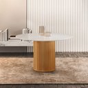 Ver imagem 2 de Mesa para Sala de Jantar Tampo com Vidro Dara