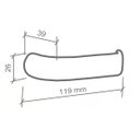 Ver imagem 2 de Fechadura Imab Duna 2 Banheiro 55mm Cromo Acetinado