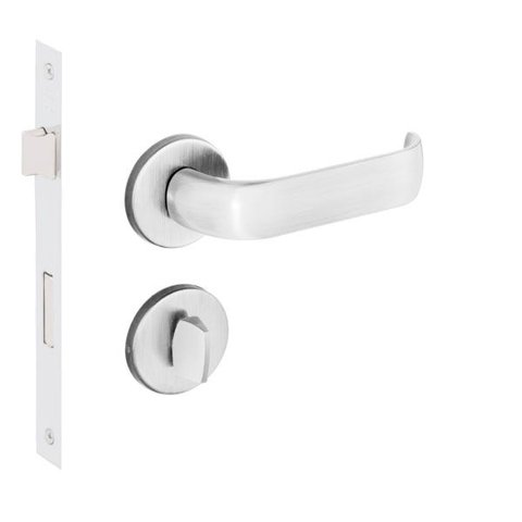 Fechadura Imab Duna 2 Banheiro 55mm Cromo Acetinado