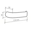 Ver imagem 2 de Fechadura IMAB Duna 2 Externa 55mm Cromo Acetinado