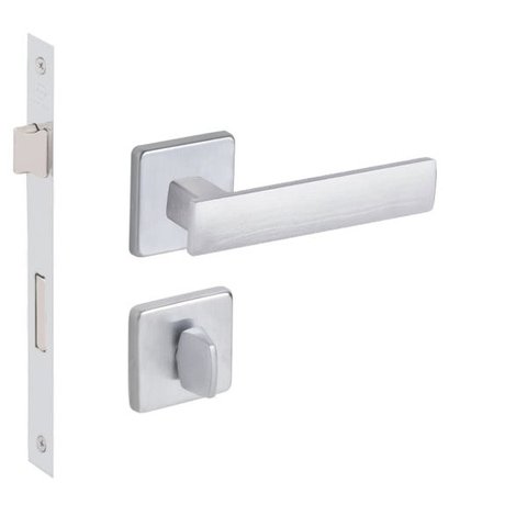 Fechadura IMAB Metro Light Banheiro 55mm Cromo Acetinado