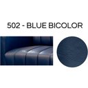 Ver imagem 2 de Poltrona Decorativa com Puff Laura Couro Azul - Sallar Home