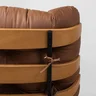 Poltrona com Puff Costela - Caramelo - 7