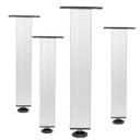 Ver imagem 1 de Kit 4 Pé Alumínio 20cm Fosco Cozinha Móveis 40x40 Regulável