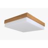Plafon em Madeira Louro Freijo 20cm Mdf com Difusor Acrílico - 1