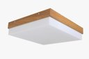 Ver imagem 1 de Plafon em Madeira Louro Freijo 20cm Mdf com Difusor Acrílico