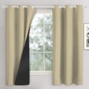 Ver imagem 1 de Cortina Blackout Pvc 220x130 Corta Luz para Sala/quarto:creme