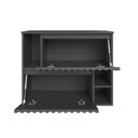 Ver imagem 4 de Gabinete de Banheiro Suspenso 75cm Luiza com 02 Portas Basculante Grafite sem Cuba