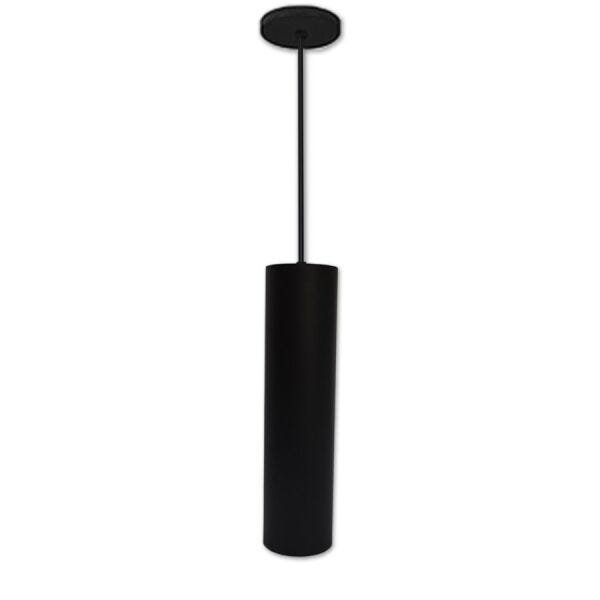 Kit com 3 Pendentes Tubo/Cilindro Preto - 2