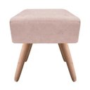 Ver imagem 2 de Puff Decorativo Ibiza Quadrado Suede - Bege
