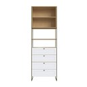 Ver imagem 2 de Guarda Roupa Infinity Closet 2PTS 4GAV Provençal Savana/Brco