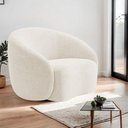 Ver imagem 2 de Poltrona Orgânica Luxo Recepção Amore Bouclé - Amarena Móveis