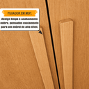 Ver imagem 4 de Guarda-Roupa Casal 6 Portas com LED e Vidro Reflecta 5 Gavetas Bélgica Marrom/Cinamomo