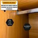 Ver imagem 4 de Guarda-Roupa Casal 6 Portas com LED e Vidro Reflecta 5 Gavetas Bélgica