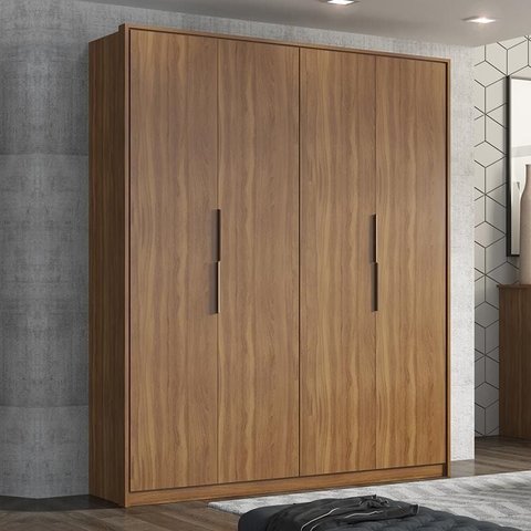 Guarda Roupa Casal Attore 4 Portas - Demobile:amêndola Touch