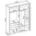 Ver imagem 4 de Guarda Roupa Casal Attore 4 Portas - Demobile:amêndola Touch