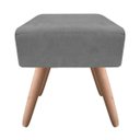 Ver imagem 2 de Puff Decorativo Ibiza Quadrado Suede - Grafite