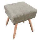 Ver imagem 1 de Puff Decorativo Ibiza Quadrado Suede - Marrom Rato
