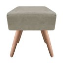Ver imagem 2 de Puff Decorativo Ibiza Quadrado Suede - Marrom Rato