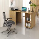 Ver imagem 3 de Escrivaninha Retrátil para Escritório Me4170 Amêndoa Tecnomobili