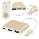 Ver imagem 1 de Cabo Adaptador TYPE C para USB 3.0 HDMI Femea e TYPE C Femea TYPE C Generico