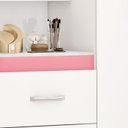 Ver imagem 7 de Guarda Roupa Capelinha 4 Portas 42220 Branco Rosa Flex Demobile