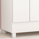 Ver mais imagens de Guarda Roupa Capelinha 4 Portas 42220 Branco Rosa Flex Demobile