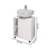 Gabinete Para Banheiro Pequin Branco – Bechara Móveis - 4