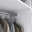 Ver imagem 5 de Guarda-roupa Casal 100% Mdf Kappesberg C/pés 3 Portas de Correr 6 Gavetas Branco/nogueira