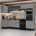 Ver imagem 1 de Armário de Cozinha Completa de Canto 385cm Cinza Nice Madesa 04
