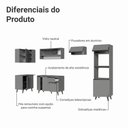 Ver imagem 5 de Armário de Cozinha Completa de Canto 385cm Cinza Nice Madesa 04