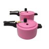 KIT 2 PANELAS DE PRESSÃO 3 E 4,5 LITROS ROSA BEBÊ ÉDECASA - 2