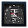 Relógio De Parede Decorativo Caixa Alta Tema Café QW-003 - 1